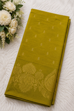 Parrot green Tussar Silk Saree (TSS03)