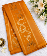 Orange Viscose georgette silk saree (VGS01)