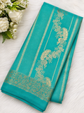 Green Viscose georgette silk saree (VGS01)