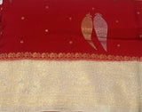 Red Georgette Silk Saree