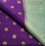 Purple Georgette Silk Saree