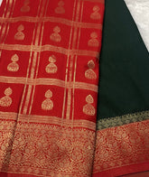 Red Georgette Silk Saree