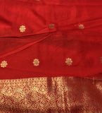 Red Georgette Silk Saree