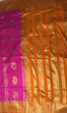 Rani Pink Georgette Silk Saree