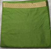 Neon Green Semi Mysore Crepe Silk Saree