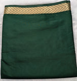 Bottle Green Semi Mysore Crepe Silk Saree