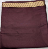 Wine Semi Mysore Crepe Silk Saree