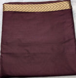 Wine Semi Mysore Crepe Silk Saree