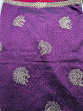 Rani Pink Designer Raw silk saree