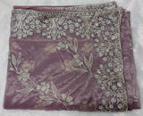 Lilac Designer Tissue Saree