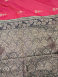 Pink Gaji silk saree Code: PGS01 (Combo Offer)