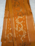 Orange Viscose georgette silk saree (VGS01)