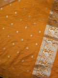Orange Viscose georgette silk saree (VGS01)