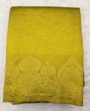 Parrot green Tussar Silk Saree (TSS03)