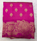 Pink Tussar Silk Saree (TSS03)