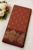 Chacolate Brown Tussar Silk Saree (TSS03)
