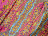 Multi color color Ajrakh bandini modal mirror work saree