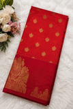 Red Tussar Silk Saree (TSS03)
