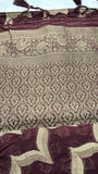 Maroon Chiffon Silk Saree
