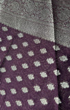 Maroon Chiffon Silk Saree