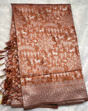 Brown Designer Premium Cotton Silk Saree