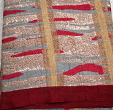 Beige Linen Cotton Kalamkari Saree