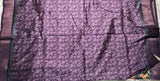 Mauve Pink Linen Cotton Kalamkari Saree
