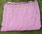 Lilac Space Silk Designer Saree
