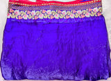 Purple space silk designer saree