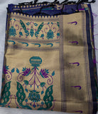 Purple Paithani Soft Silk