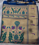 Blue Paithani Soft Silk