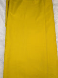 Yellow color Natural crepe saree with kalamkari print position work