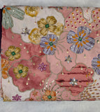Wine color Natural crepe saree with kalamkari print position work