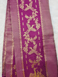Wine Viscose georgette silk saree (VGS01)