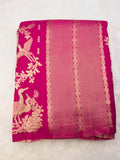 Pink Viscose georgette silk saree (VGS01)