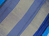 Teal blue with navy blue semi Mysore crepe silk saree (SMC03)
