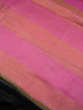 Bottle grenn  with pink semi Mysore crepe silk saree (SMC03)